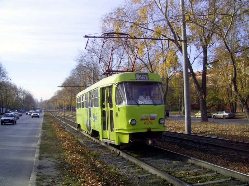 Jekaterinburg, Tatra T3SU (2-door) № 494