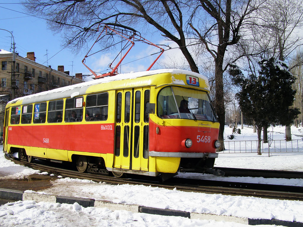 Волгоград, Tatra T3SU (двухдверная) № 5468