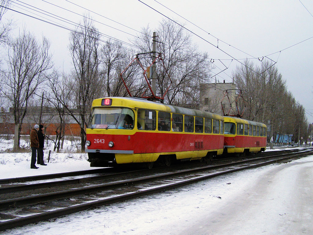 Волгоград, Tatra T3SU (двухдверная) № 2643; Волгоград, Tatra T3SU (двухдверная) № 2644