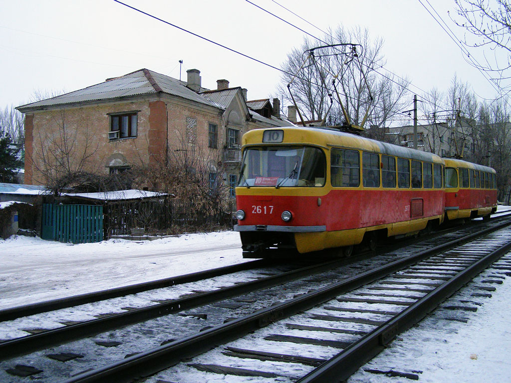 Волгоград, Tatra T3SU (двухдверная) № 2617; Волгоград, Tatra T3SU (двухдверная) № 2610