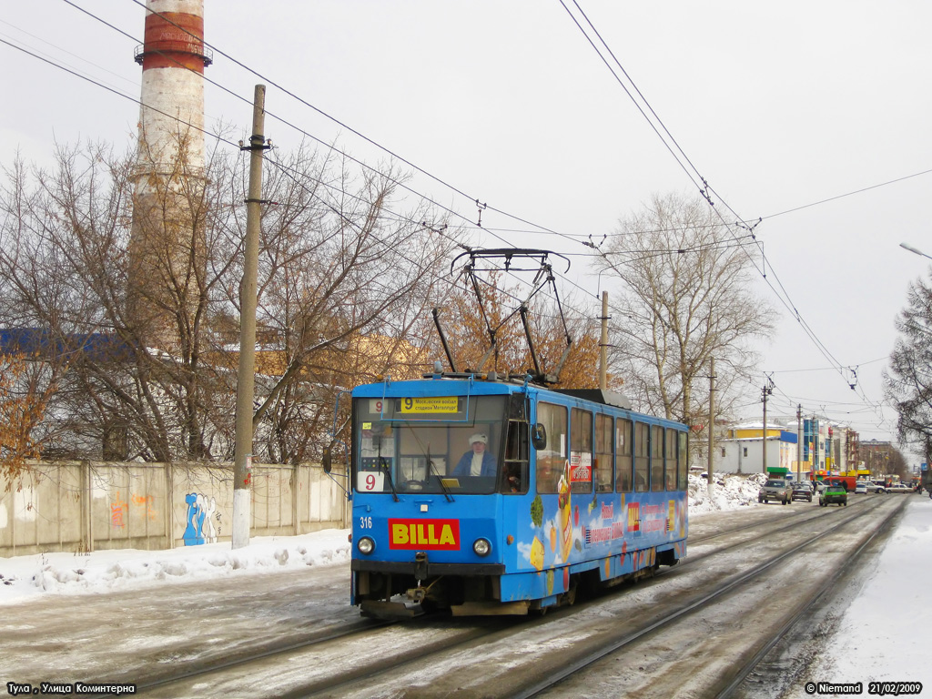 Tula, Tatra T6B5SU № 316