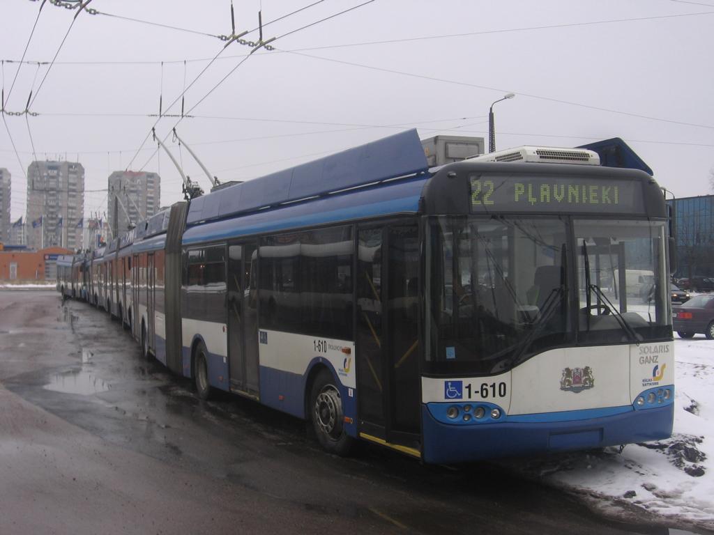 Рига, Solaris Trollino II 18 Ganz № 1-610