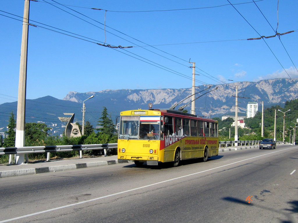Крымский троллейбус, Škoda 14Tr89/6 № 8100