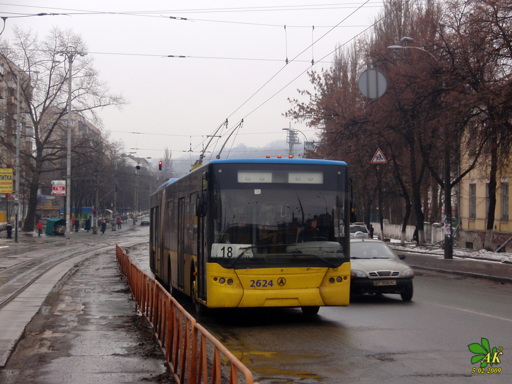 Киев, ЛАЗ E301D1 № 2624