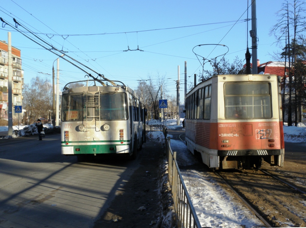 Дзяржынск, 71-605 (КТМ-5М3) № 052; Дзяржынск, ЗиУ-682Г-016.02 № 072; Дзяржынск — Разные фотографии