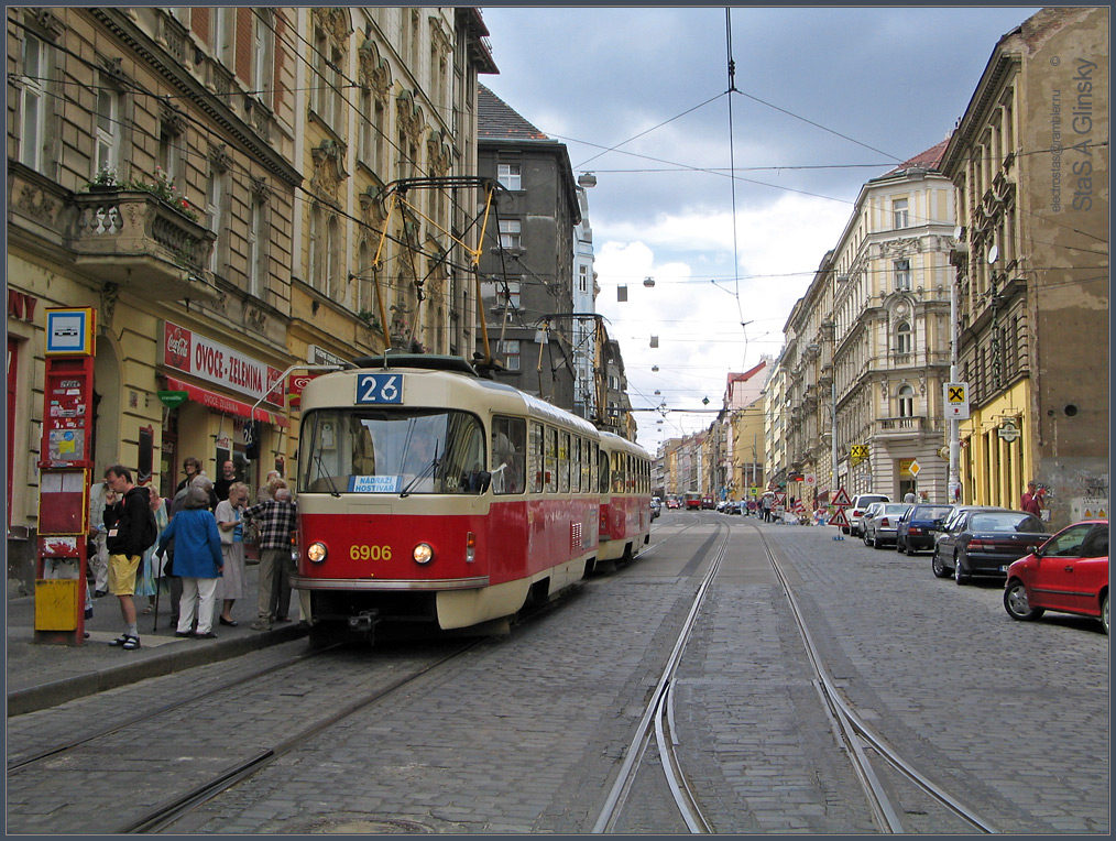 Прага, Tatra T3 № 6906