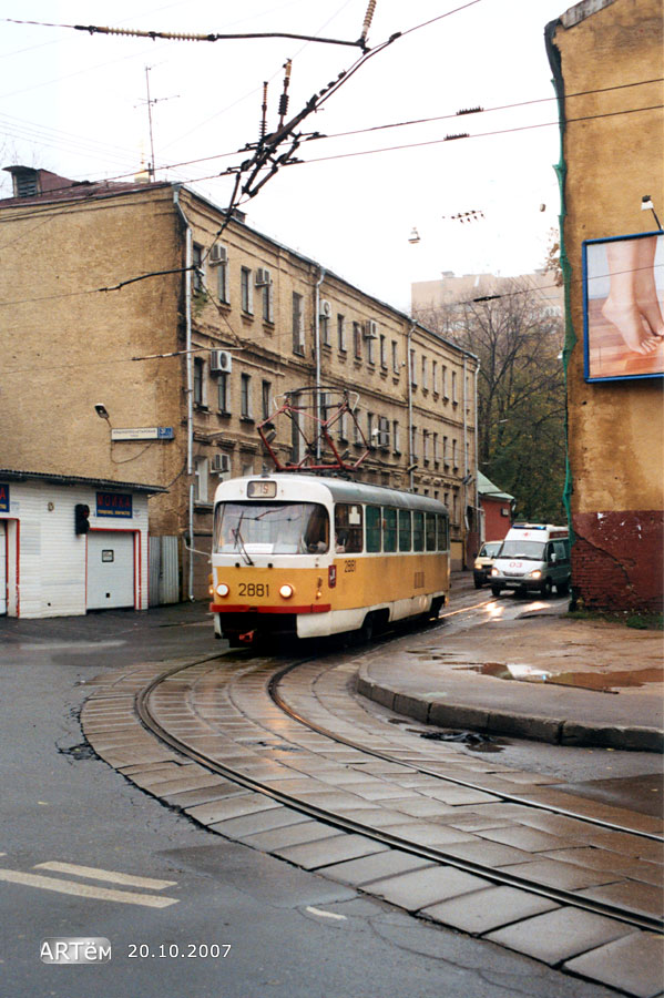 Moszkva, Tatra T3SU — 2881 Moszkva, Tatra T3SU — 2881