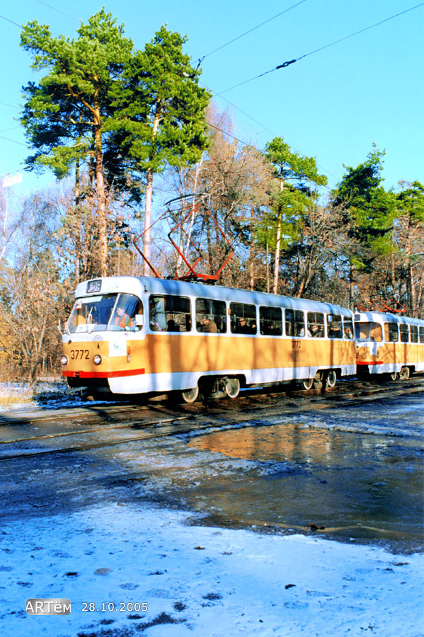 Москва, Tatra T3SU № 3772