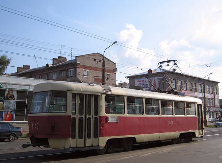 Ижевск, Tatra T3SU (двухдверная) № 1147