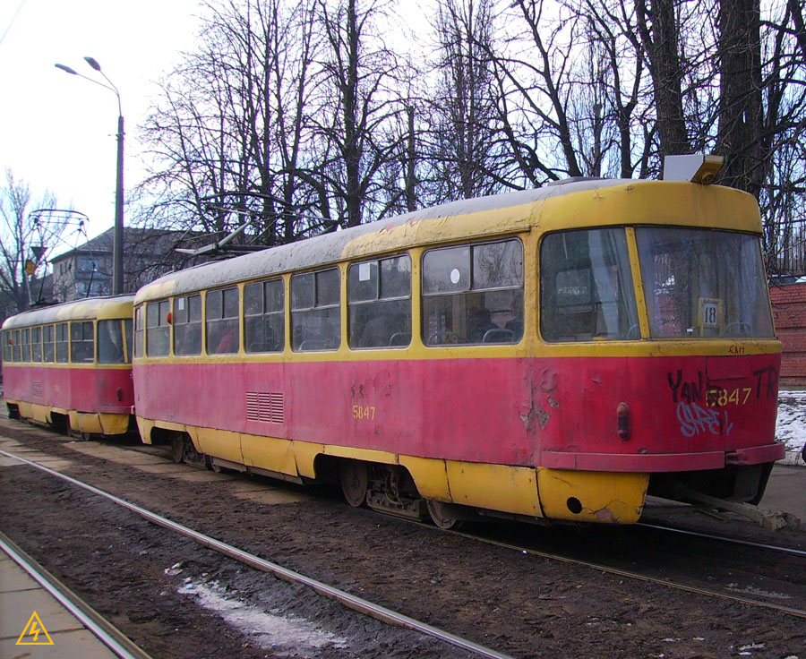 Киев, Tatra T3SU № 5847