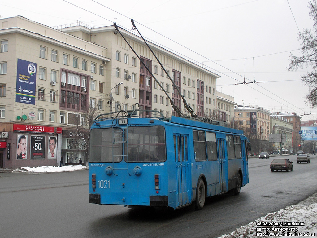 Челябинск, ЗиУ-682Г-016 (017) № 1021