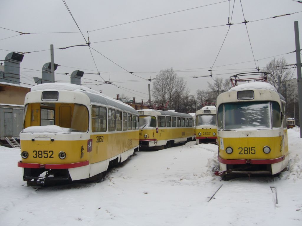 Москва, Tatra T3SU № 3852; Москва, Tatra T3SU № 2815