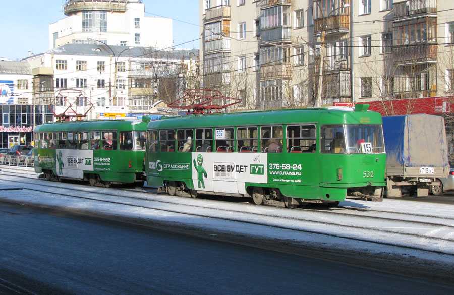 Екатеринбург, Tatra T3SU № 532
