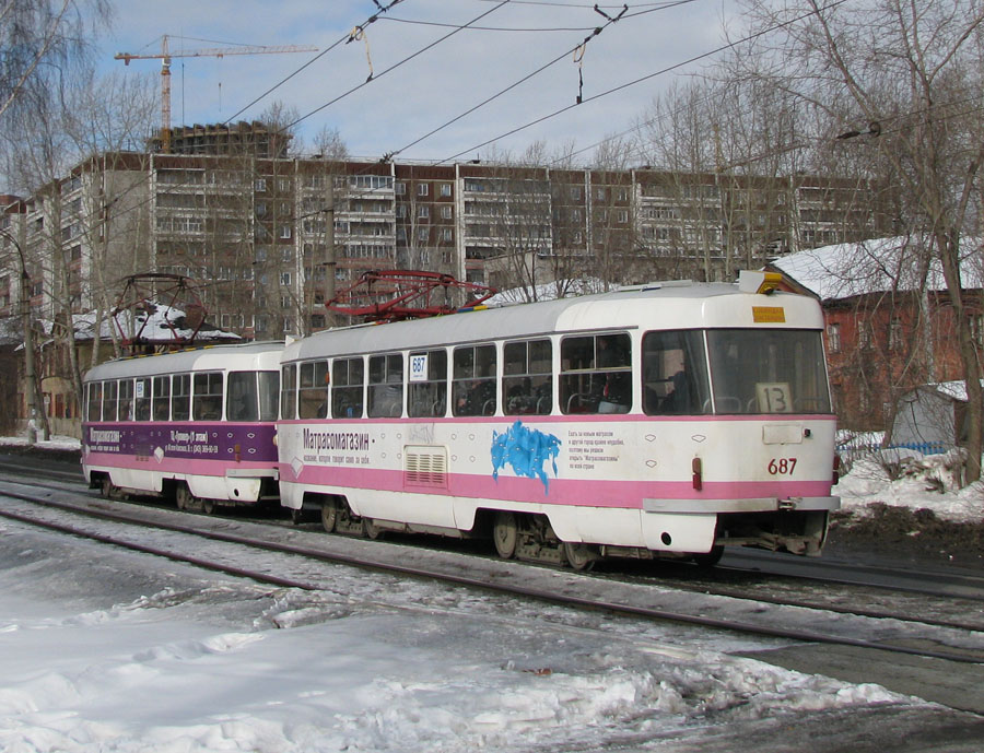 Екатеринбург, Tatra T3SU № 687