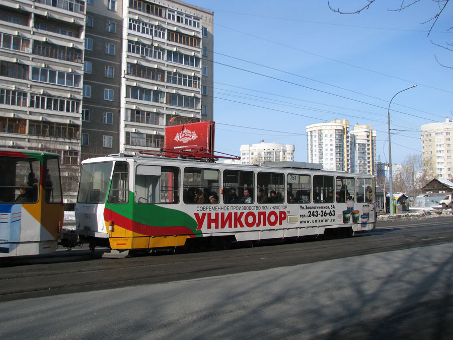 Екатеринбург, Tatra T6B5SU № 751