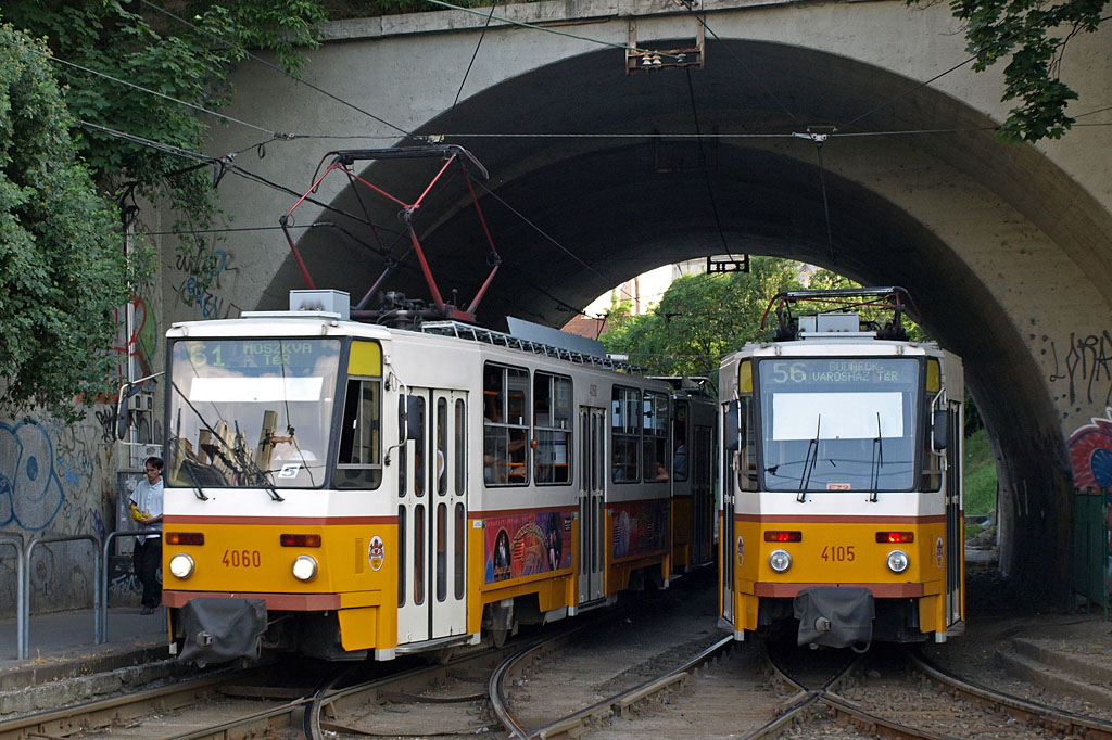 Будапешт, Tatra T5C5K № 4060; Будапешт, Tatra T5C5K № 4105