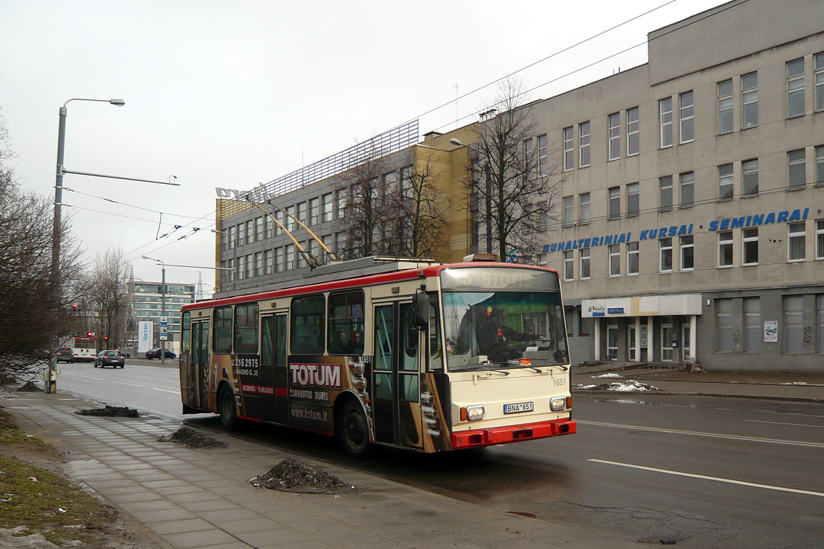 Вильнюс, Škoda 14Tr17/6M № 1651