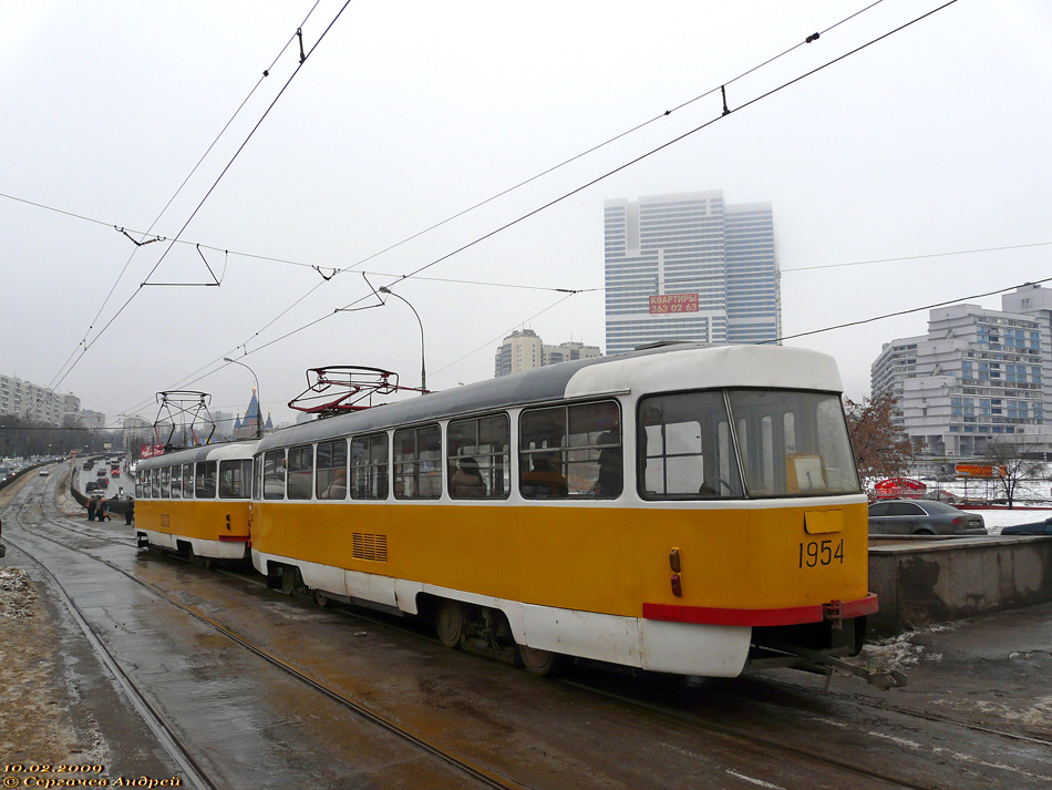 Москва, Tatra T3SU № 1954
