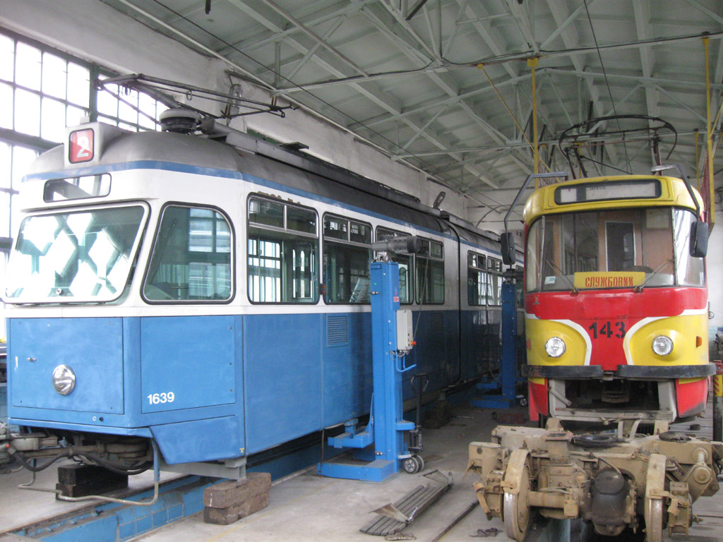 Vinnyica, SWS/SIG/BBC Be 4/6 "Mirage" — 273; Vinnyica, Tatra T4SU — 143
