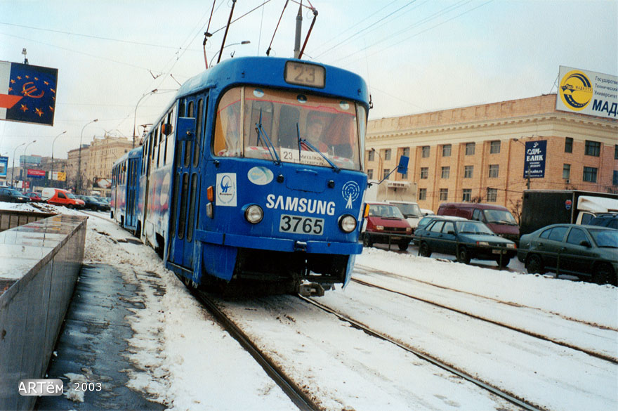 Москва, Tatra T3SU № 3765