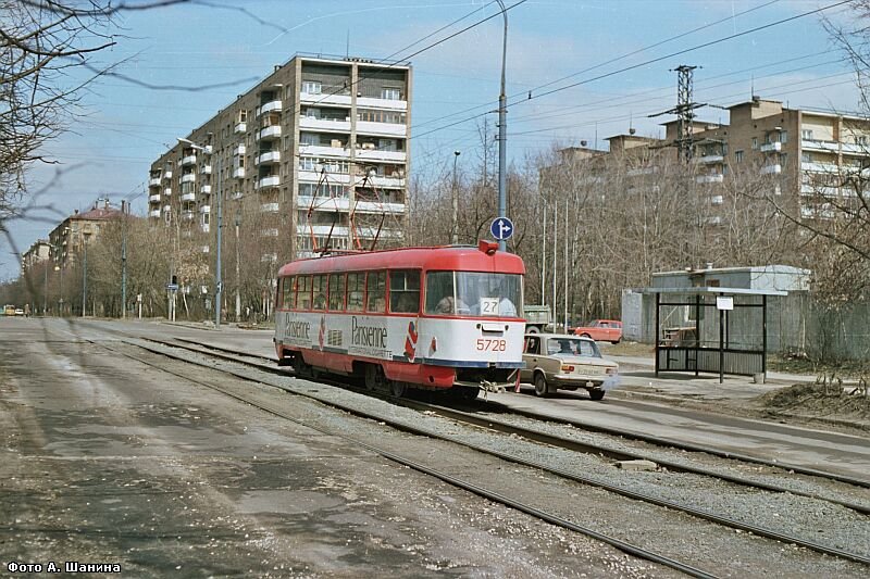 Москва, Tatra T3SU № 5728