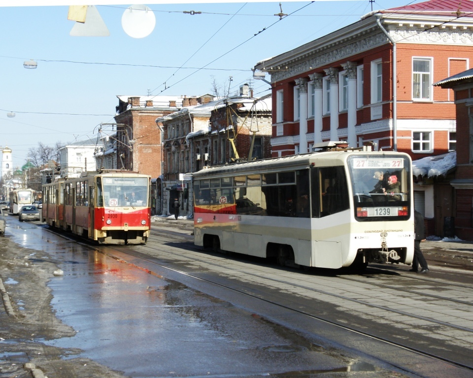 Нижний Новгород, Tatra T6B5SU № 2930; Нижний Новгород, 71-619КТ № 1239