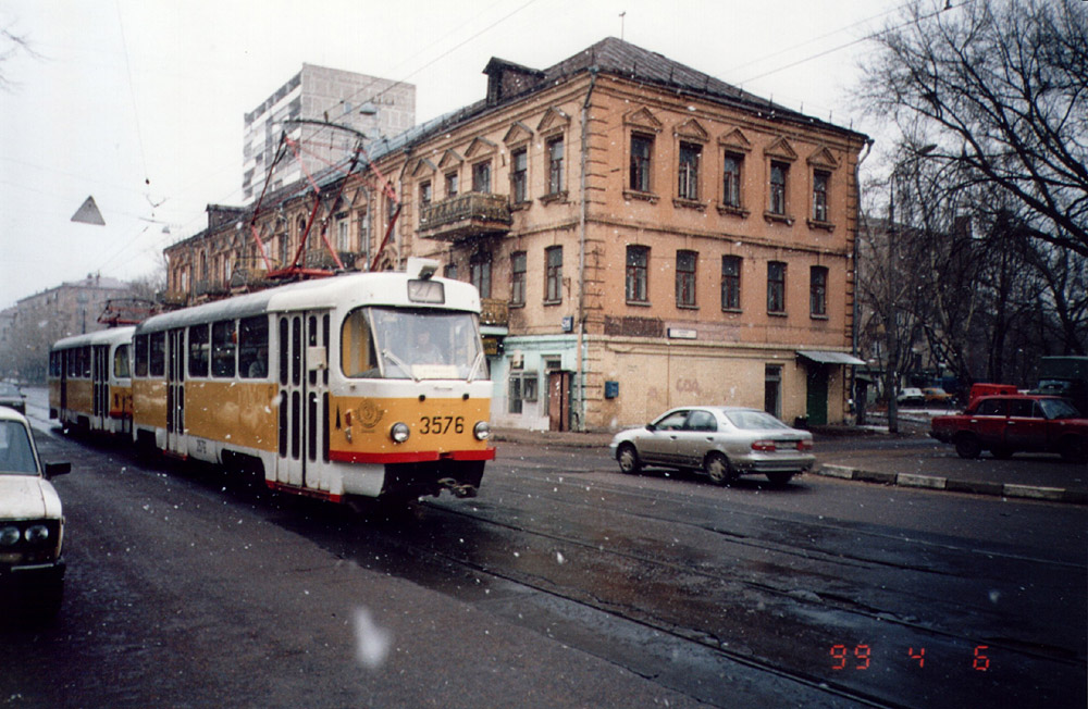 Москва, Tatra T3SU № 3576
