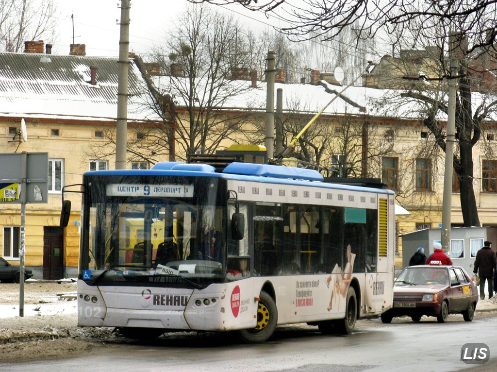 Львов, ЛАЗ E183D1 № 102 Львов, ЛАЗ E183D1 № 102