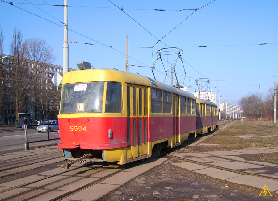 Киев, Tatra T3SU № 5594