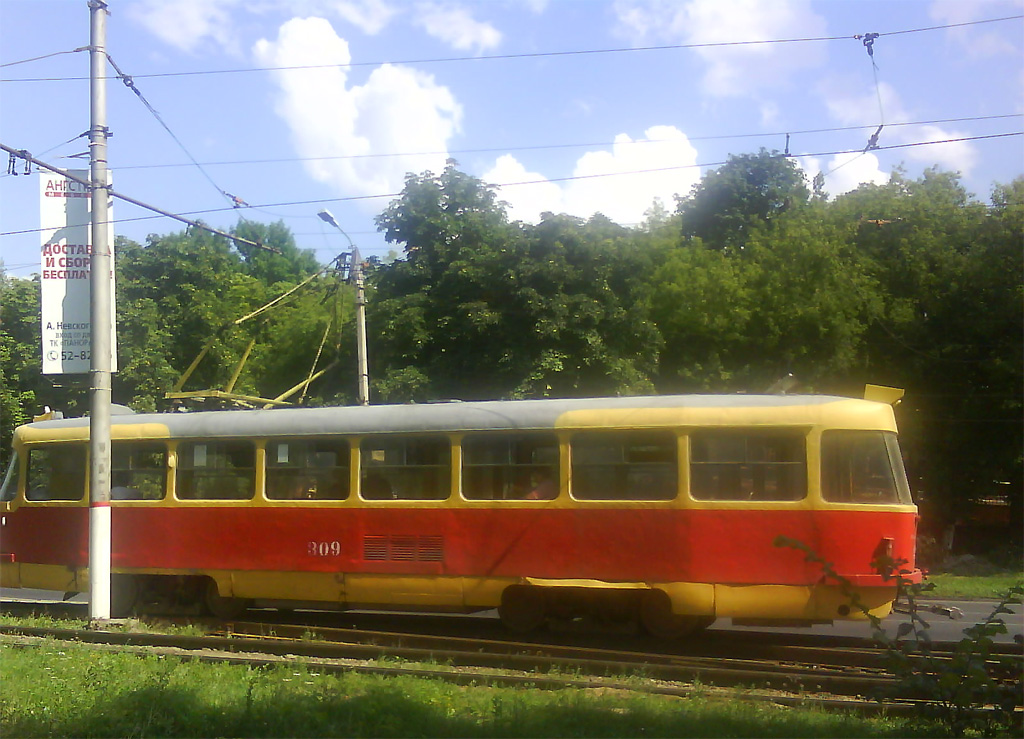 Курск, Tatra T3SU № 309