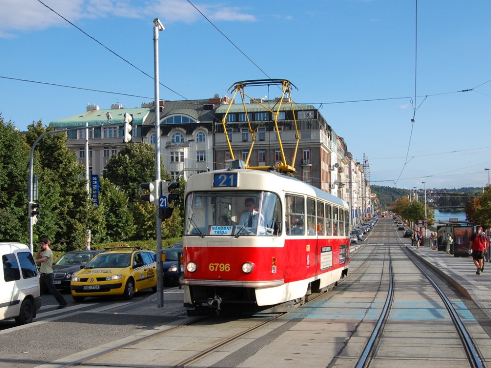 Прага, Tatra T3 № 6796