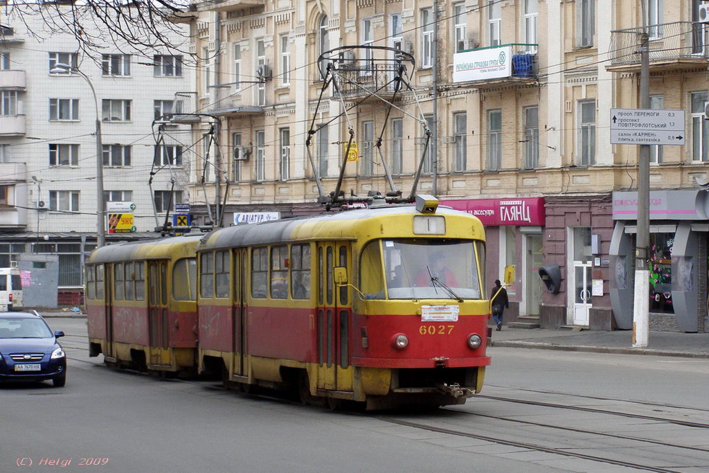 Киев, Tatra T3SU № 6027