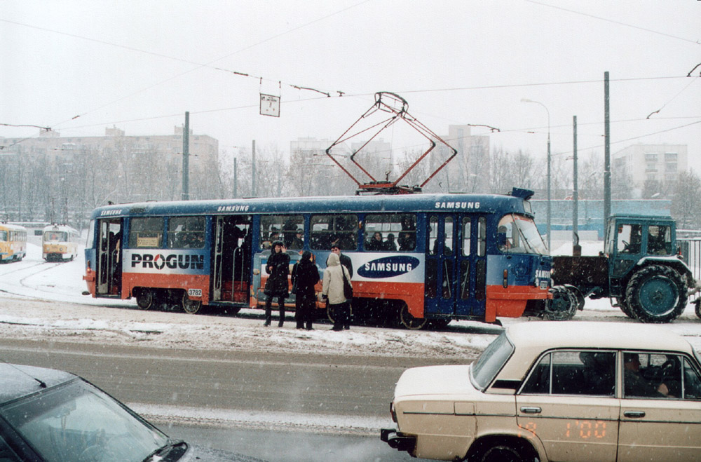 Москва, Tatra T3SU № 3782