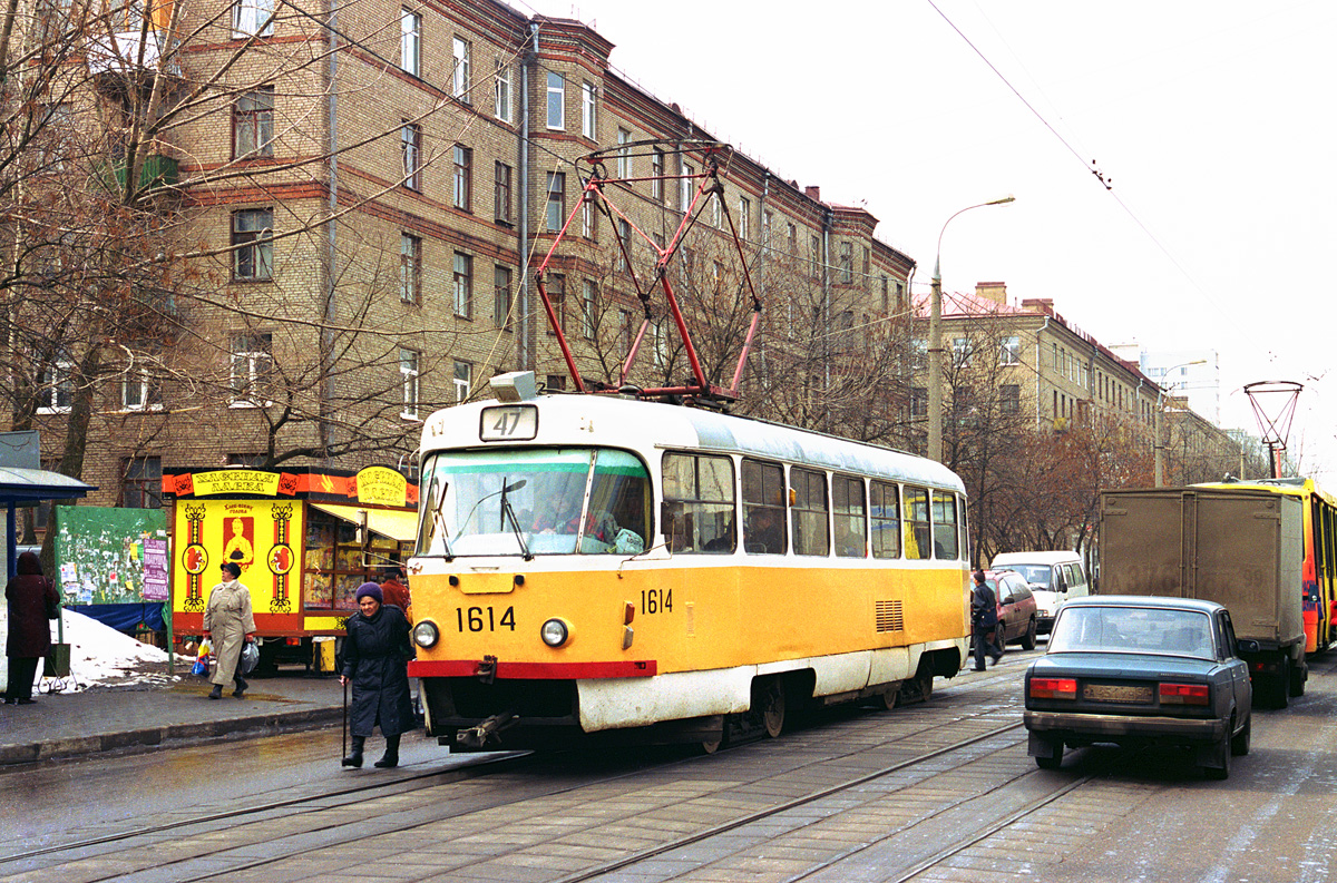 Москва, Tatra T3SU № 1614