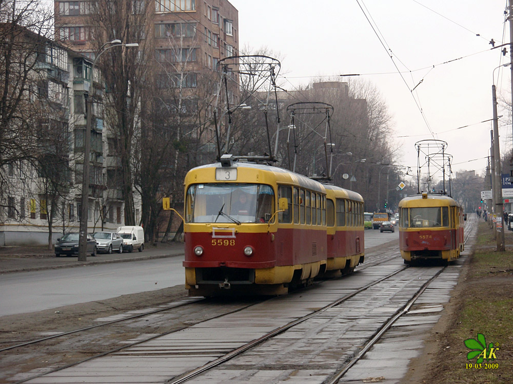 Киев, Tatra T3SU № 5598