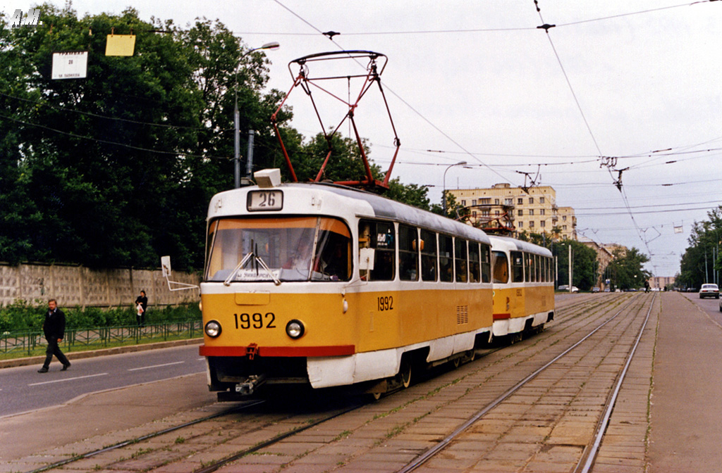 Москва, Tatra T3SU № 1992 Москва, Tatra T3SU № 1992