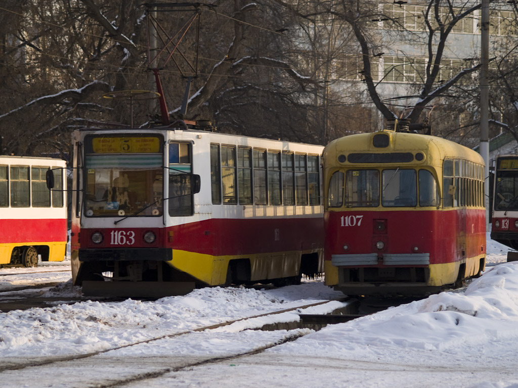 Уфа, 71-608К № 1163; Уфа, РВЗ-6М2 № 1107