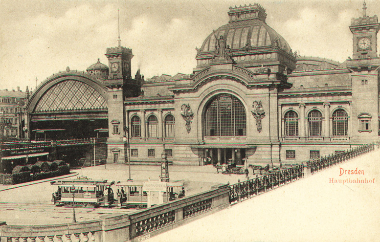 Drezda — Old photos (tram)