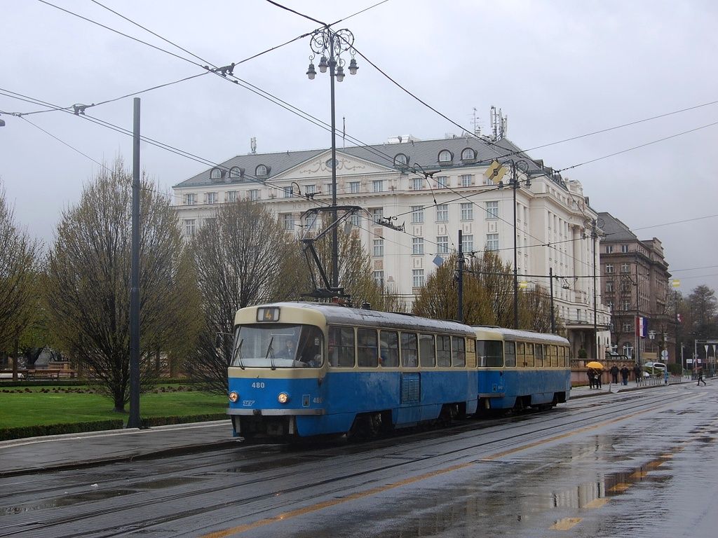 Загреб, Tatra T4YU № 480