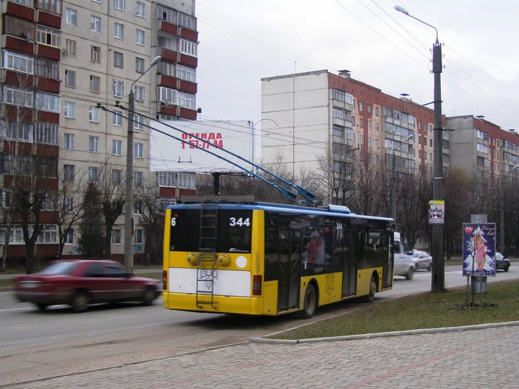 Черновцы, ЛАЗ E183D1 № 344