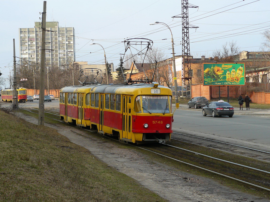 Киев, Tatra T3SU № 5748