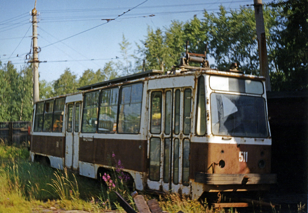 Архангельск, 71-132 (ЛМ-93) № 511; Архангельск — Старые фотографии (1992-2000)