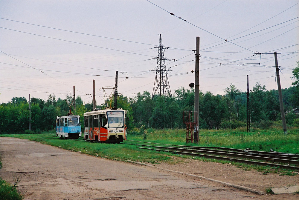 Усолье-Сибирское, 71-619КТ № 018; Усолье-Сибирское, 71-605 (КТМ-5М3) № 013; Усолье-Сибирское — Трамвайные линии и инфраструктура