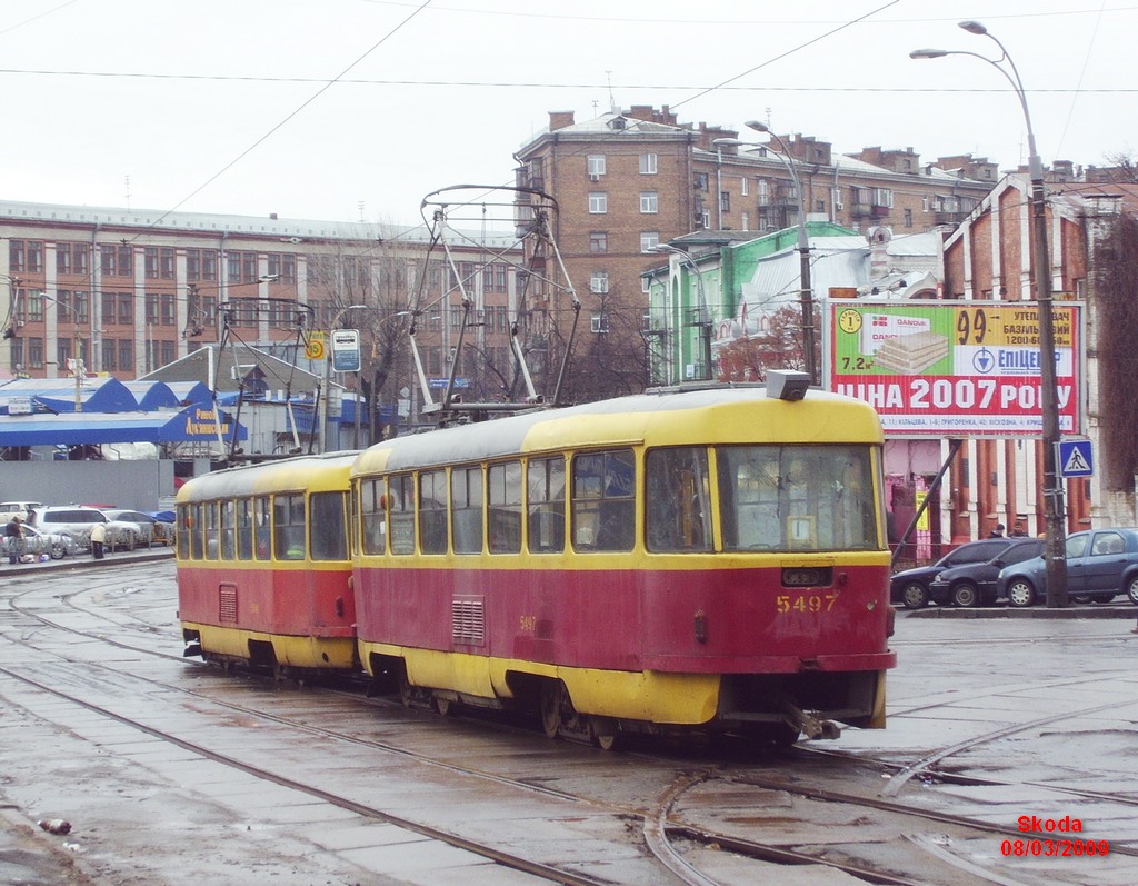 Киев, Tatra T3SU № 5497