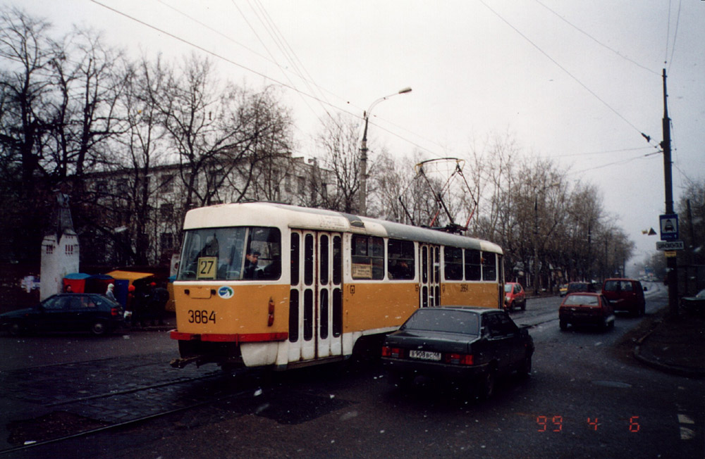 Москва, Tatra T3Т № 3864