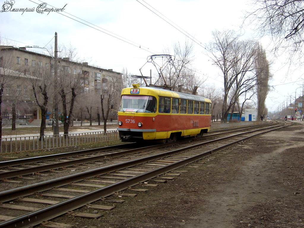 Волгоград, Tatra T3SU № 5736