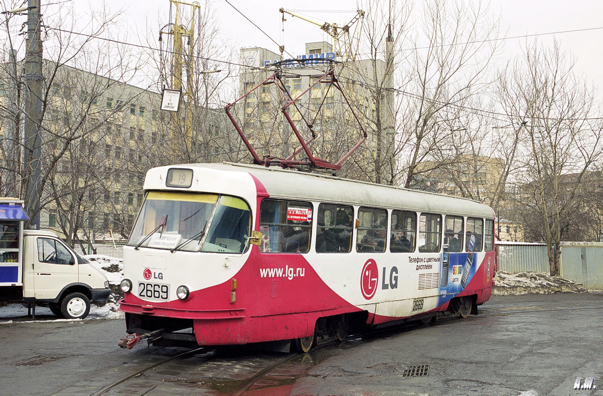 Москва, Tatra T3SU № 2669