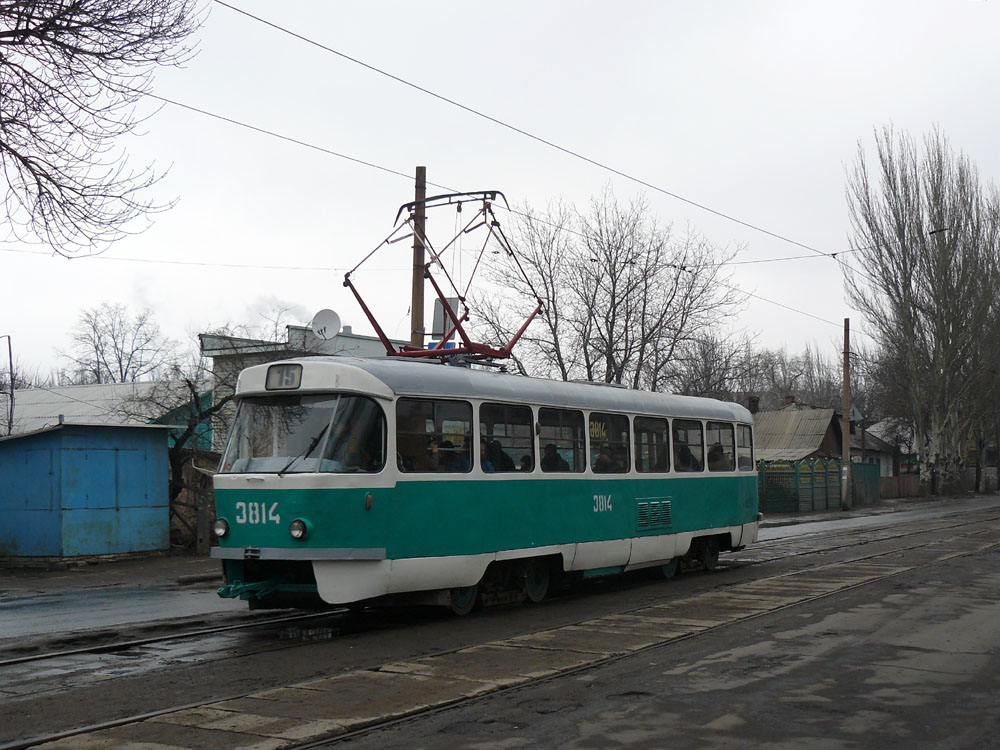 დონეცკი, Tatra T3SU (2-door) № 3814