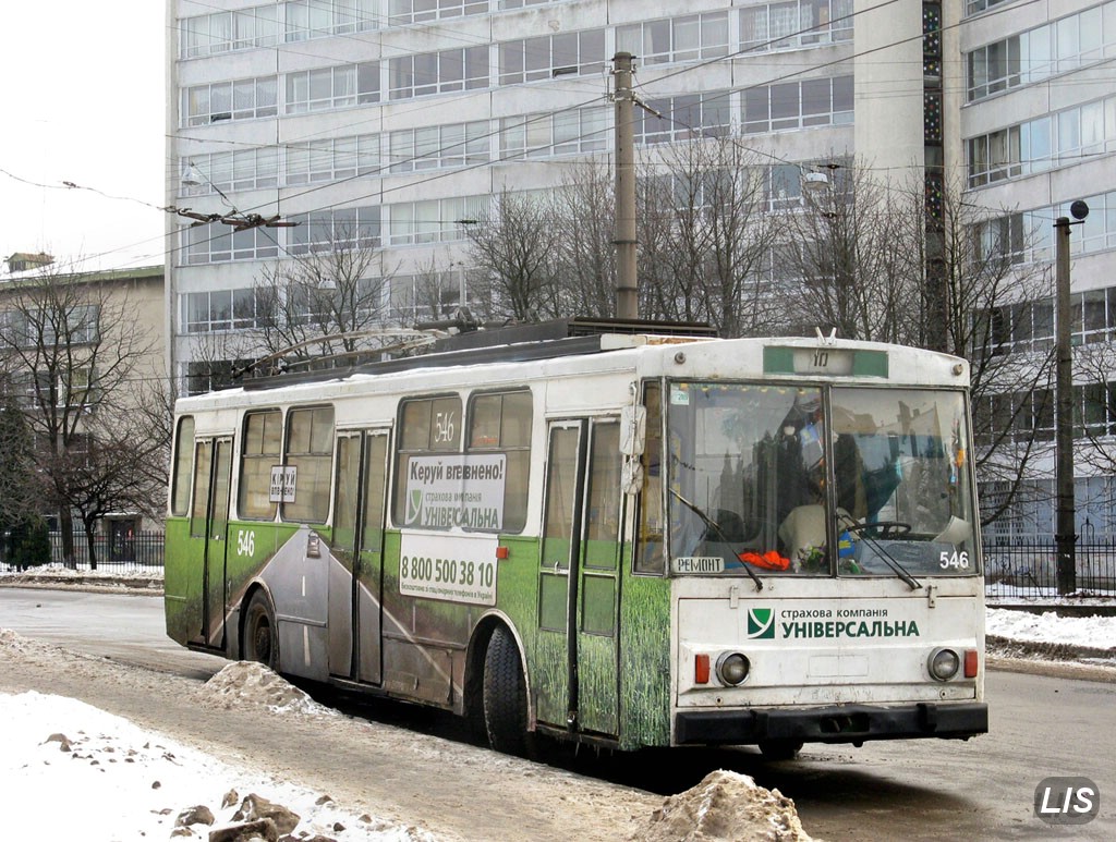 Львов, Škoda 14Tr89/6 № 546