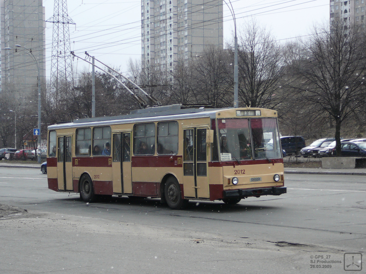 Киев, Škoda 14Tr02/6 № 2012 Киев, Škoda 14Tr02/6 № 2012